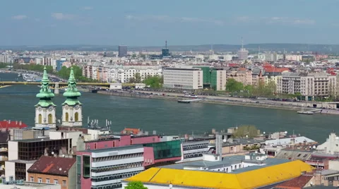 Budapest in a sunny spring day Stock Footage 54649466