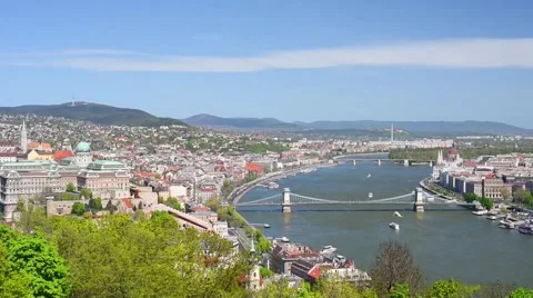 Budapest in a sunny spring day Stock Footage 55781003