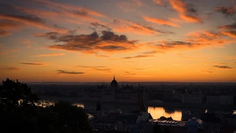 Budapest at Sunrise Stock Footage 121977052