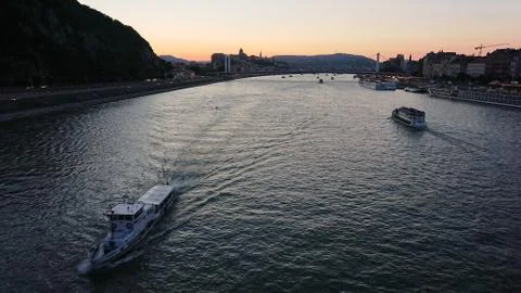 Budapest sunset mood Stock Photos