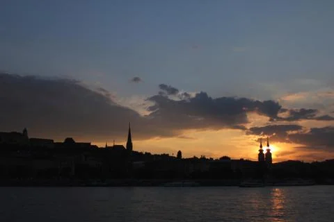 Budapest at Sunset Foto stock