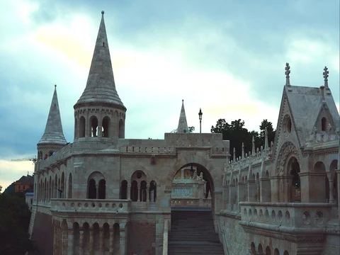 Budapest sunset time lapse, Hungary capital, Europe Stock Footage 79203625