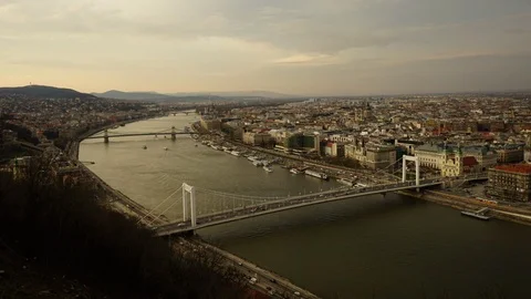 Budapest-sunset-timelapse Stock-Footage 92386383