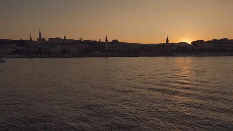 Budapest sunset timelapse. Stock Footage 106665427