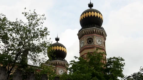 BUDAPEST SYNAGOGUE OUTSIDE 11 MS Stock Footage 39432213
