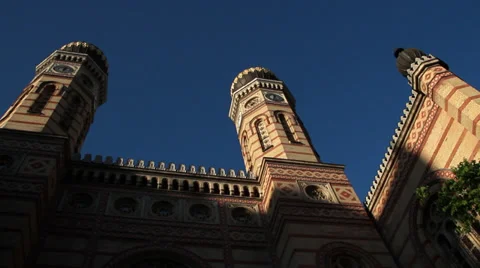 BUDAPEST SYNAGOGUE OUTSIDE 3 MS LOW ANGLE Stock Footage 39427303