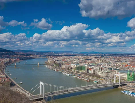 Budapest timelapse 4K resolution Stock Footage 39034425