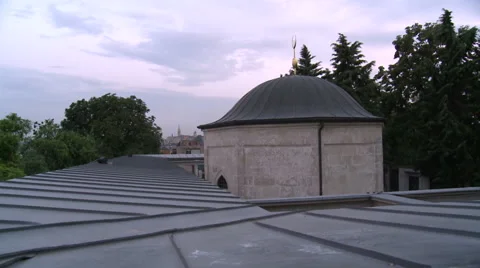 Budapest Tomb of Gulbaba Stock Footage 46017131