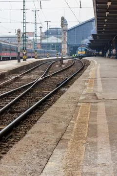 Budapest train station Stock Photos