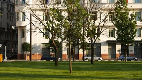 Budapest trams, Hungary Stock Footage 92259786