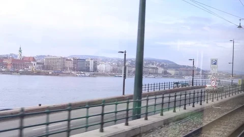 Budapest travel on tram Stock Footage 73153166