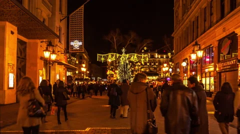 Budapest - Vaci utca - Hyperlapse Stock Footage 46631430