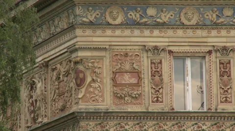 Budapest Wall Detail Stock Footage 46013933