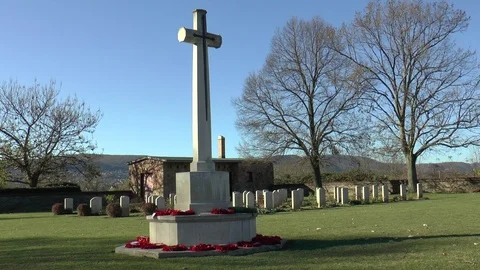 Budapest War Cemetery Stock Footage 100341729