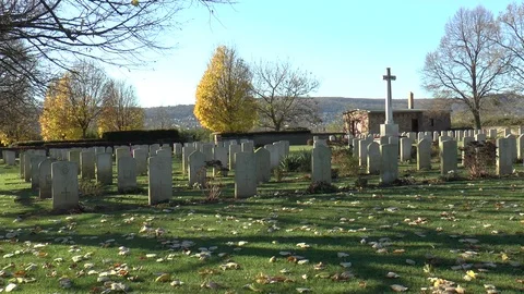 Budapest War Cemetery Stock Footage 100342389