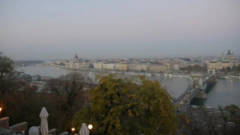 Budapest wide river time lapse Video stock 122298783