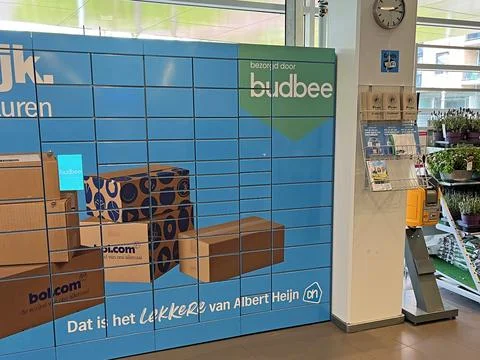 Budbee delivery locker Stock Photos
