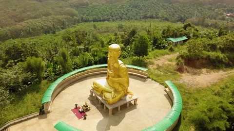 Budda dron video Stock Footage 205468324