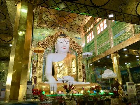 Budda image at Soon U Ponya Shin temple in Sagaing, Myanmar Stock Photos
