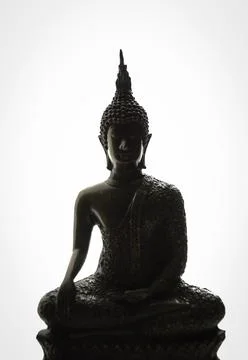 Buddah 2 BW 스톡 사진