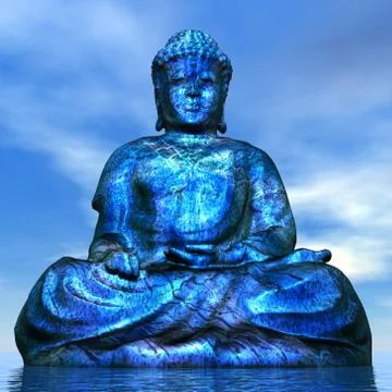 Buddha - 3D render Stock Illustration