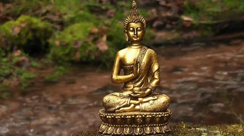 Buddha am Wasser Stock Footage 36117212