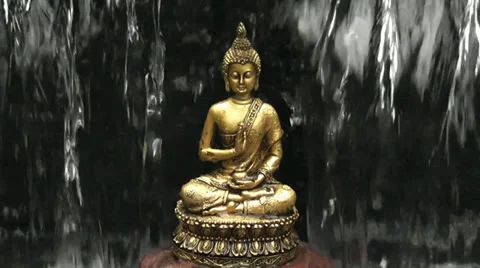 Buddha am Wasser Stock Footage 36117317