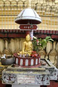 Buddha and stupa Stock Photos