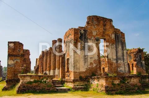 Buddha at ayutthaya, thailand. Stock Photos