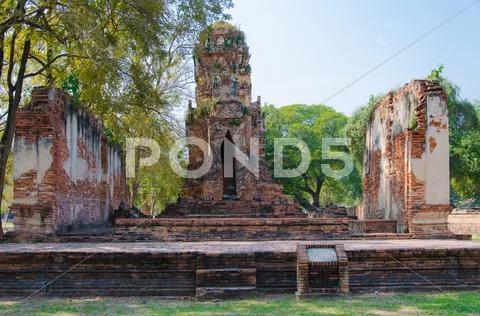 Buddha at ayutthaya, thailand. Stock Photos