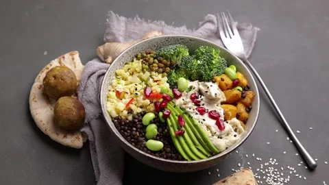 Buddha bowl Stock Footage 169747789