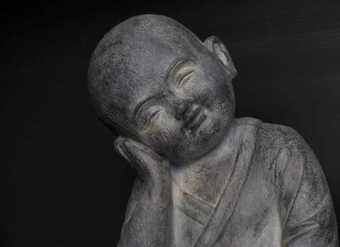 Buddha boy face Stockfoto's