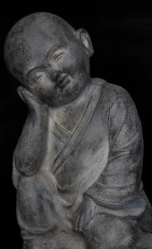 Buddha boy statue Stockfoto's