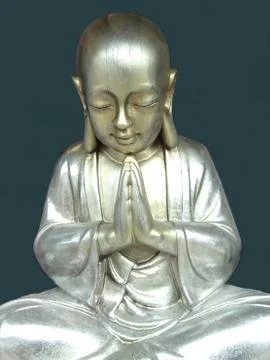 Buddha Boy Statuette Stock Photos