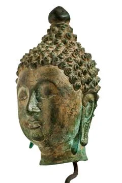 Buddha bronze head Stock Photos