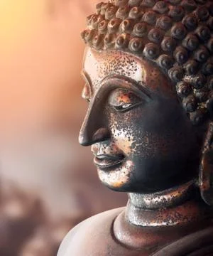 Buddha bronze statue Stock Photos
