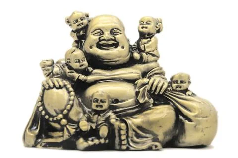Buddha with children Stock Photos
