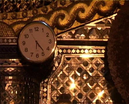 Buddha with clocks Stock Footage 312758