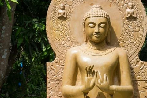 Buddha close up portrait Stock Photos