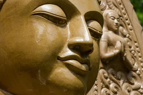 Buddha close up portrait Stock Photos