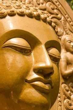 Buddha close up portrait Stock Photos