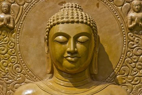 Buddha close up portrait Stock Photos