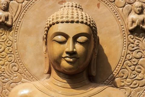 Buddha close up portrait Stock Photos