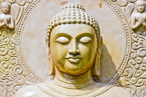 Buddha close up portrait Stock Photos