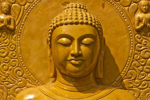 Buddha close up portrait Stock Photos