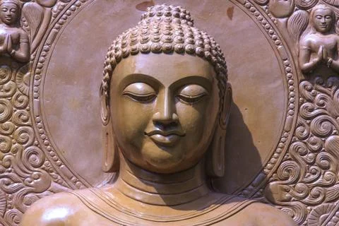 Buddha close up portrait Stock Photos