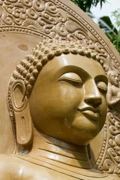 Buddha close up portrait Stock Photos