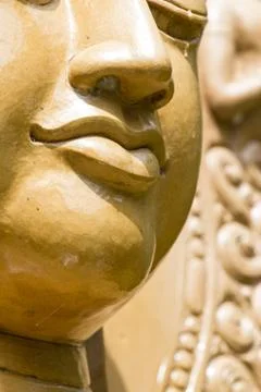 Buddha close up portrait Stock Photos