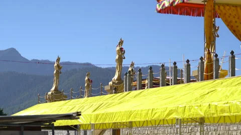 Buddha Doderma in Paro, Bhutan 库存影片 141090963