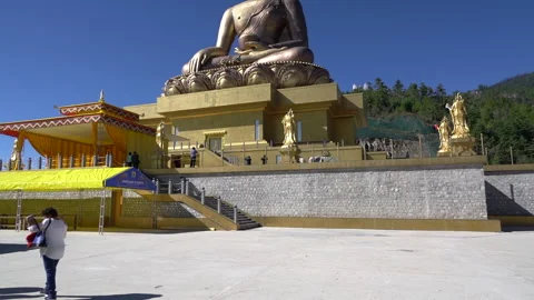 Buddha Doderma in Paro, Bhutan Видео 141091334